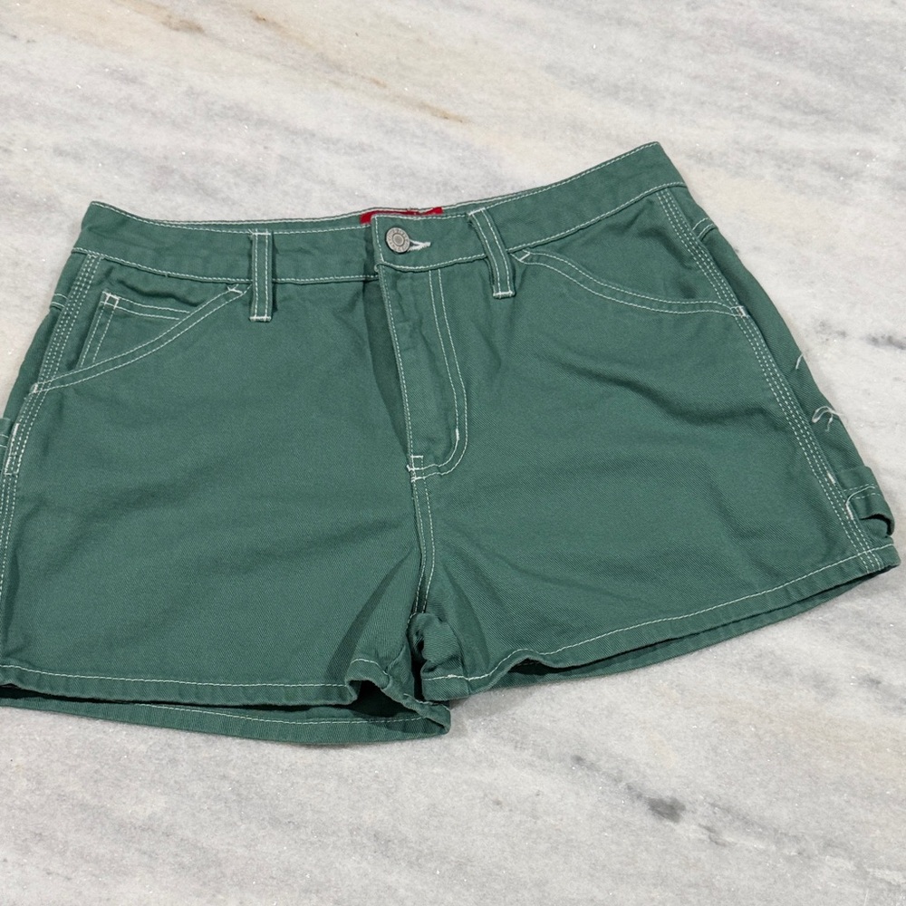 Dickies Dark Green Women's Jean Cargo Shorts